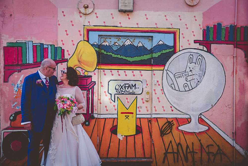 bespoke wedding dress, brighton pavillion, brighton wedding, colourful, colourful wedding, d.i.y wedding, diy wedding, fun, glitter, laidback, mod wedding, non tradtional wedding, party, personalised, rainbow, ribbons, unique wedding, vintage