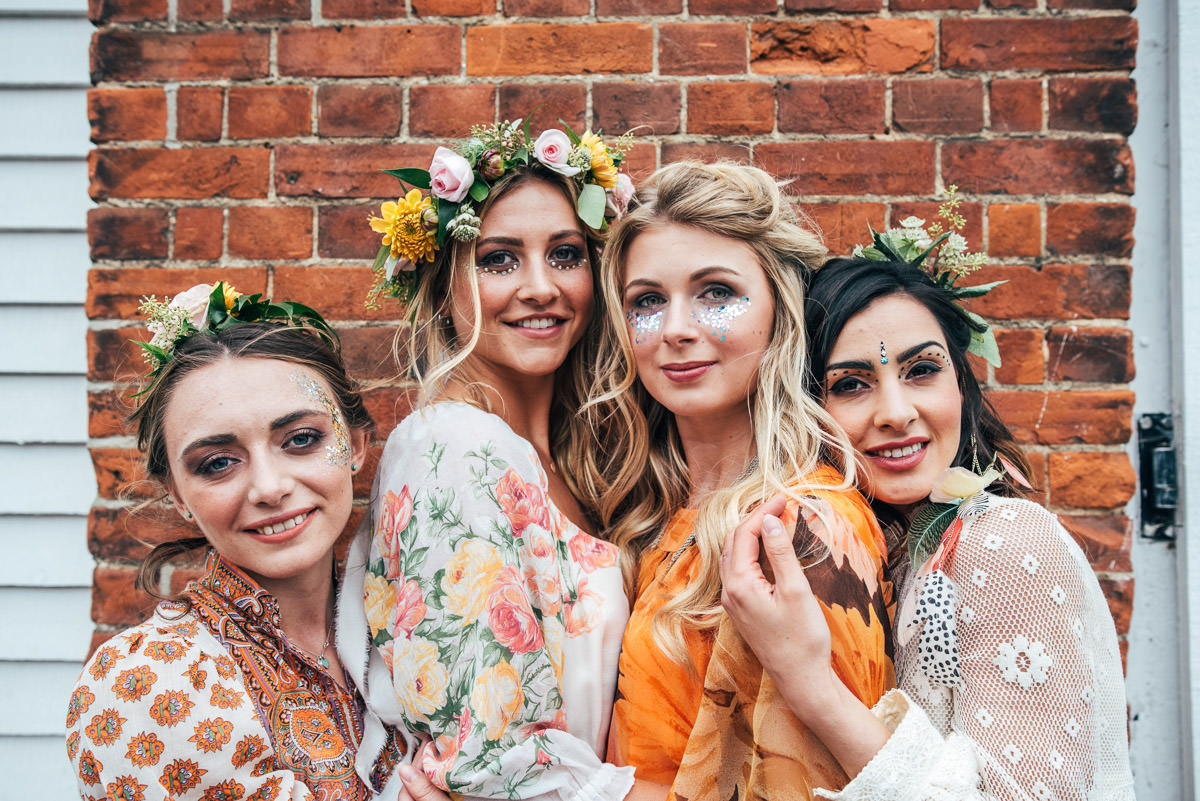 bohemian hen party, boho bride, essex hen party, festival hair, festival hen party, festival make up, garland making, gather & feast events, grazing platters, hen party ideas, naked tipi, starry eyed weddings, The Railway Barn, three flowers photography, unique hen party, vineyards, wine tasting