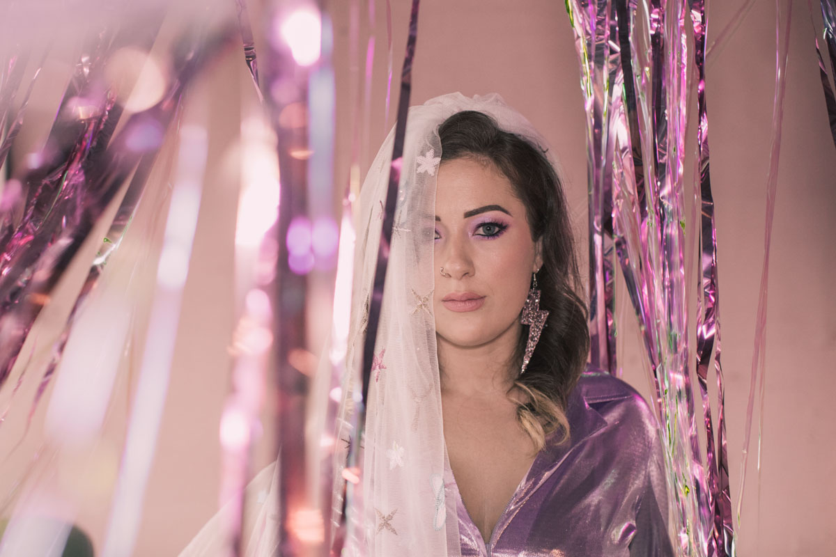 80's wedding, 80's wedding inspiration, born to thread, bridal jackets, bridal veils, colourful veils, desperately seeking susan, giraffe shed, glow and pose, Hair comes the bride, leather wedding jackets, madonna, metallic bridal jumpsuit, mid wales wedding venue, pageant queens, prom wedding dress, Rocksalt photography, sequin veils, star veils, tulle accessoires, unique wedding venue, vintage wedding dress, W collective, wedding veils