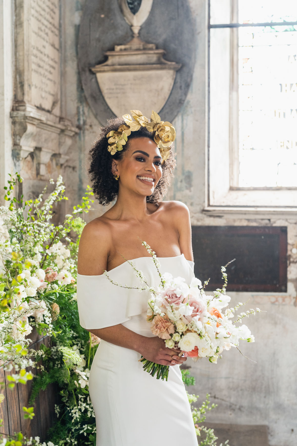 Modern, stylish bridal inspiration at The Mount Without in Brist