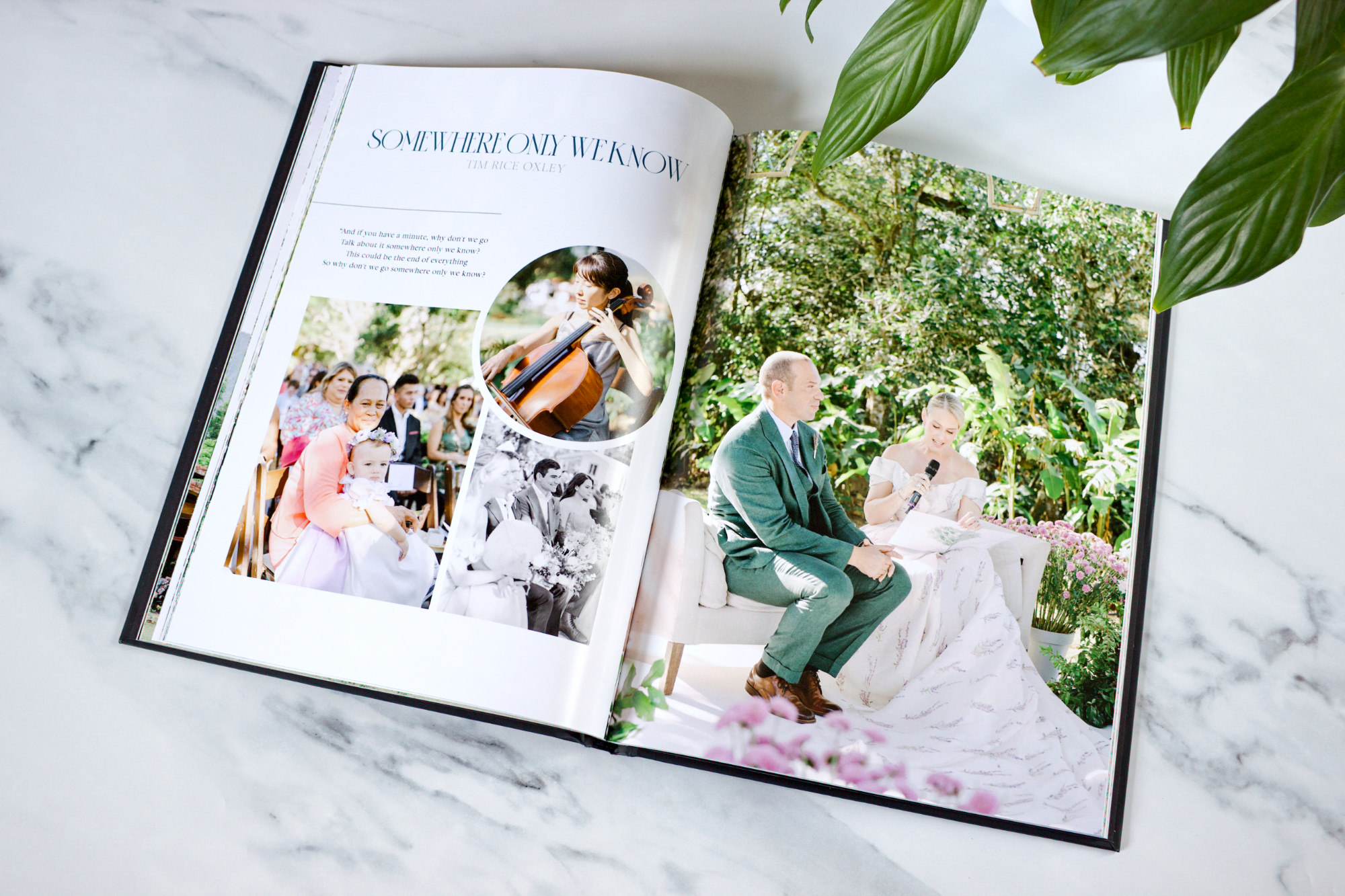 White Peacock Wedding Albums - Luxury, custom made and beautiful